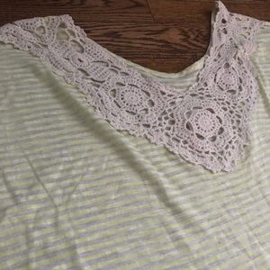 Boutique Top with Crocheted Back